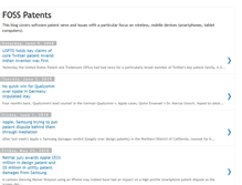 Tablet Screenshot of fosspatents.com